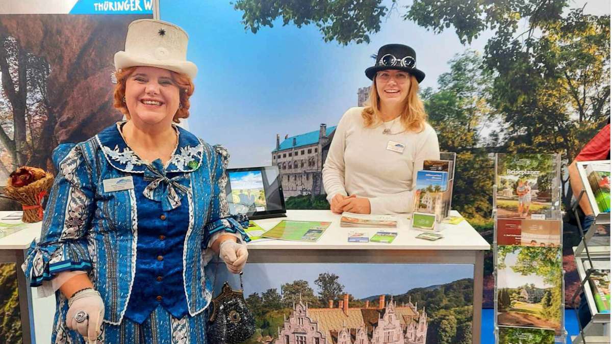 Tourismus: Werbeduo für Bad Liebenstein auf Leipziger Reisemesse