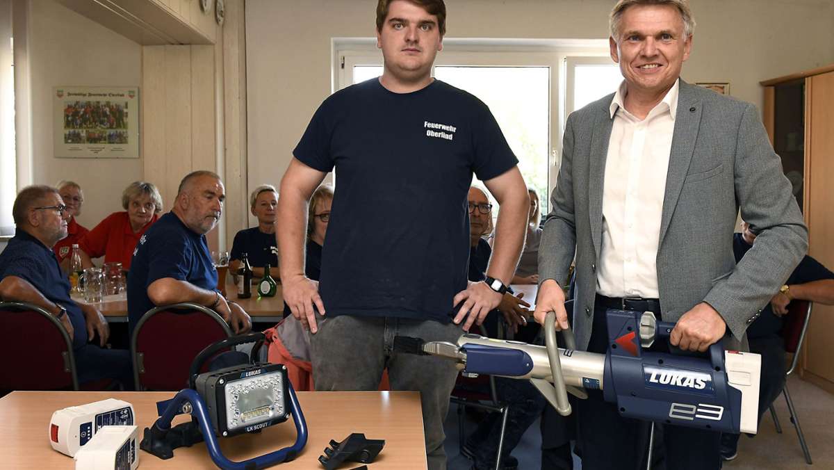 Feuerwehren: Wehrchef bedankt sich für fast 70 000 Euro Unterstützung