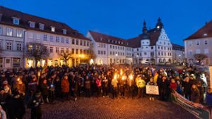 Protestkundgebung in Hildburghausen 