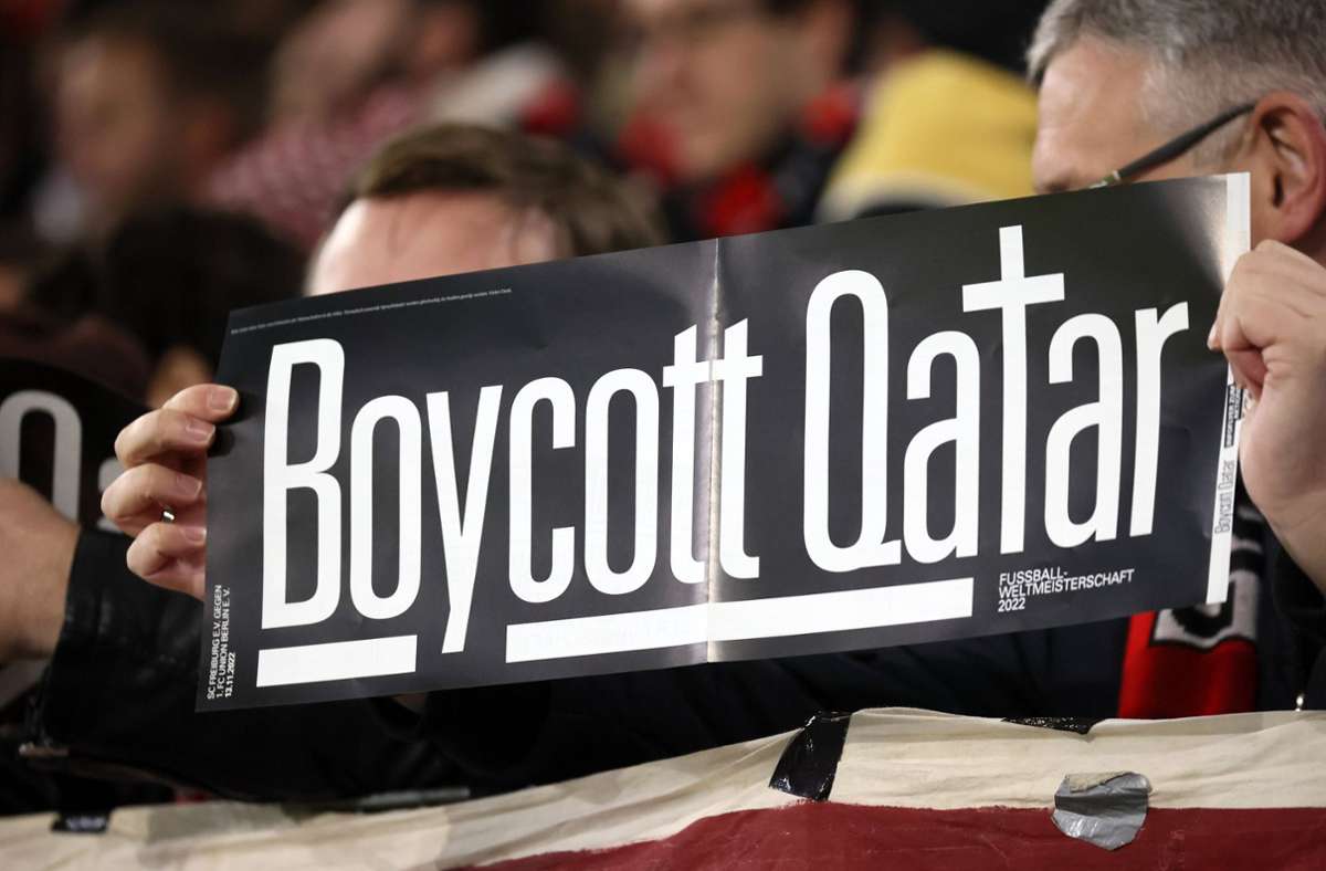 Die Fußball-WM in Katar wird von immer mehr Fans boykottiert. Foto: IMAGO/Sportfoto Rudel/IMAGO/Pressefoto Rudel/Robin Rudel