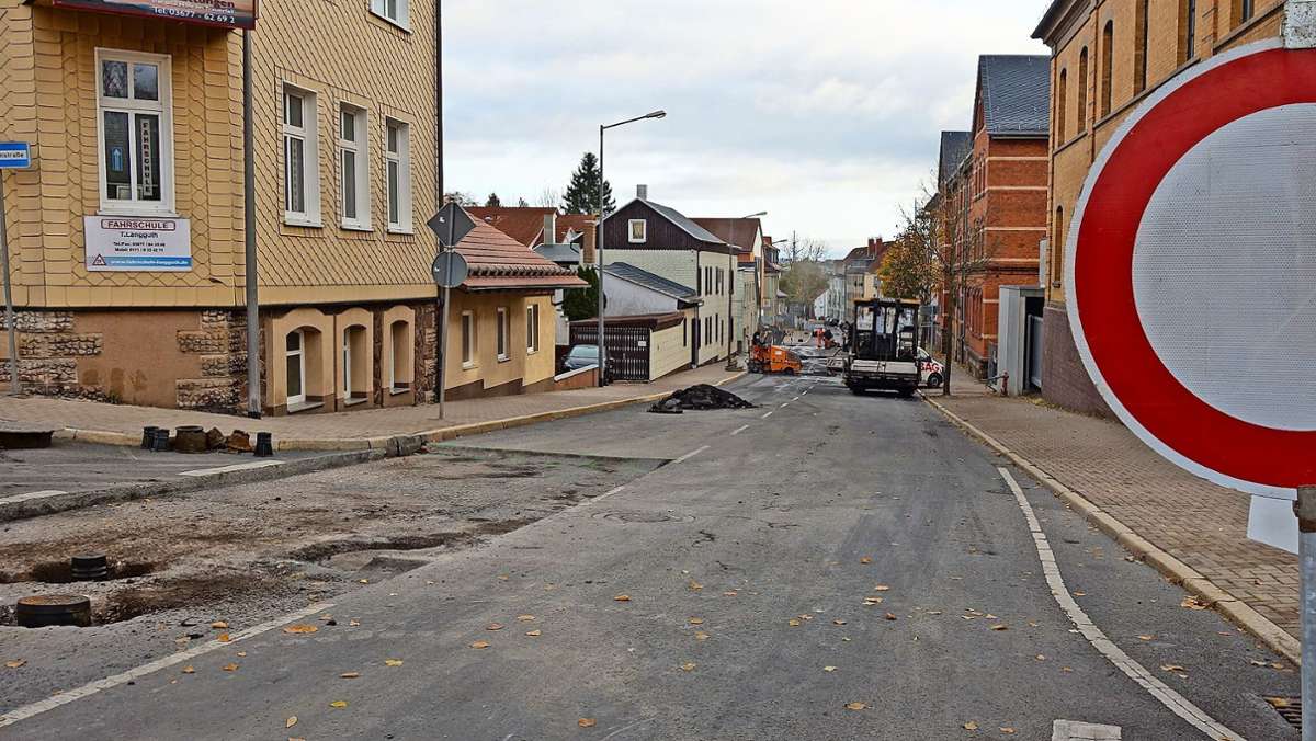 Straßenbauarbeiten in Ilmenau: Erneut Umleitungen in der Stadt