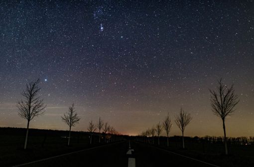 Im Mai kann man gut Sternschnuppen beobachten. (Symbolbild) Foto: dpa/Patrick Pleul
