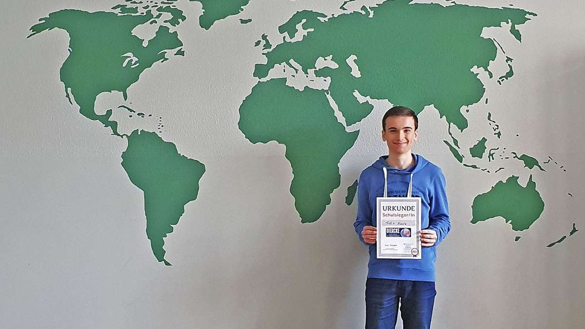 Geografie-Wettbewerb: Gymnasiast aus Ruhla stellt sich deutschlandweiter Konkurrenz