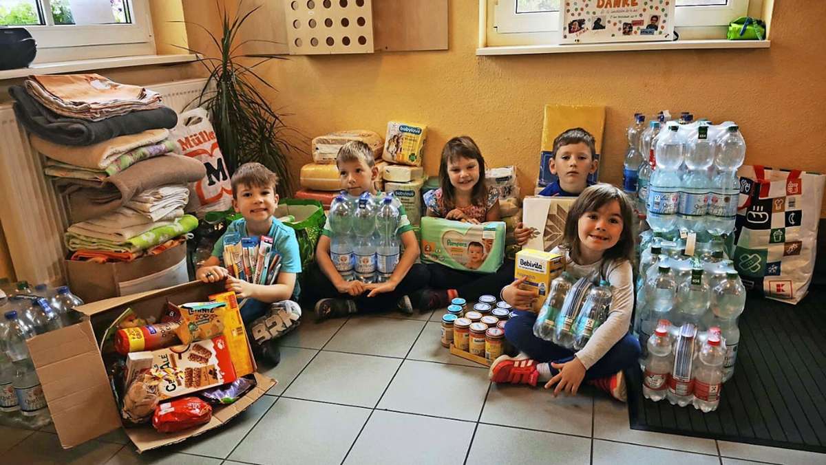 Kindergarten Bettenhauses spendete: Kleine Rhönzwerge sind  ganz große Helfer