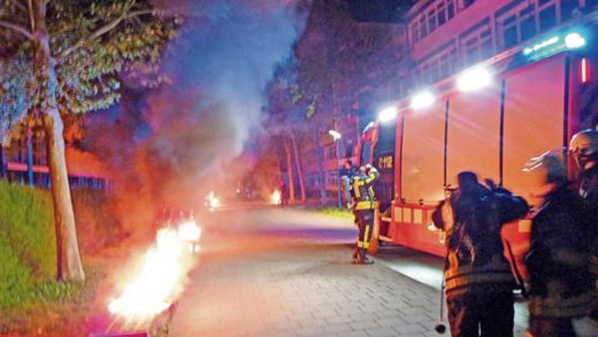 Meiningen: Feuerteufel schlug nachts in Moritz-Seebeck-Allee zu