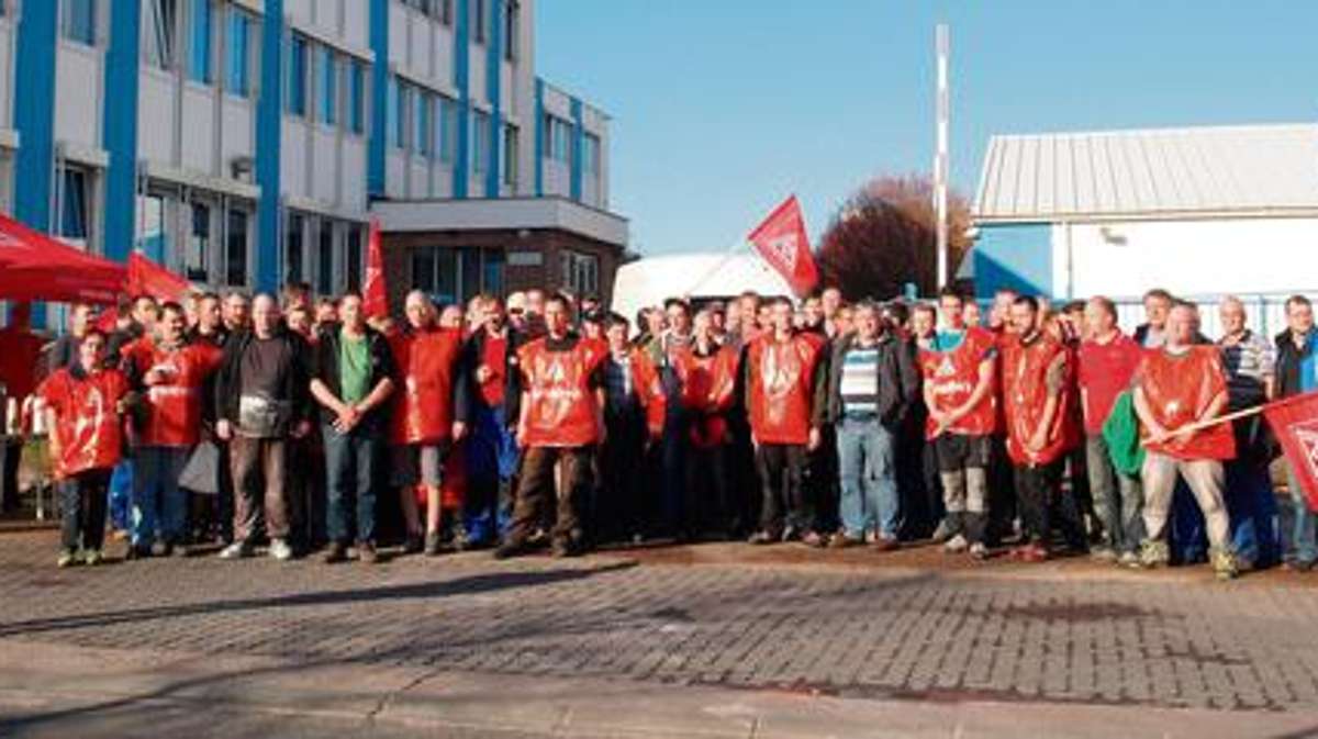 Ilmenau: Warnstreik für mehr Lohn und Altersteilzeit bei Garant in Thörey