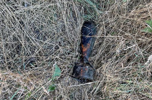 Bei  dem Fund handelt es sich um eine russische Bombe aus dem 1. Weltkrieg. Foto:  