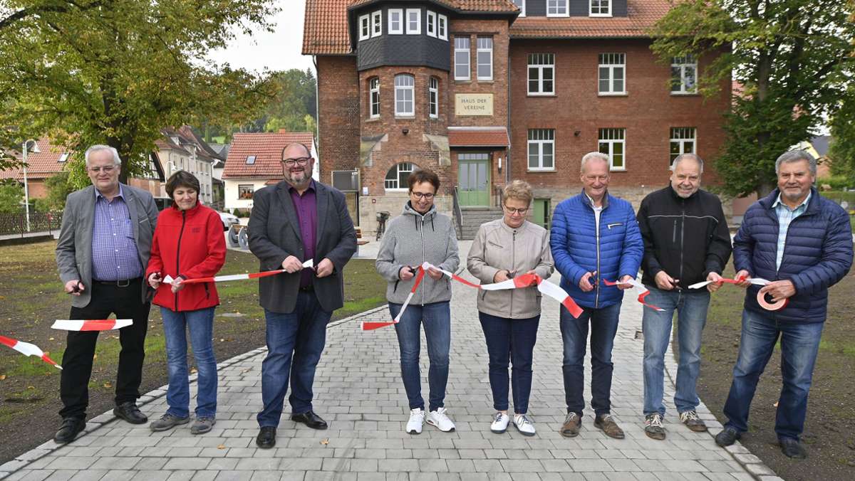 Projekt abgeschlossen: Haus der Vereine in Immelborn: Freigelände ist neu gestaltet