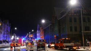 Suhler Innenstadt: Gebäude droht einzustürzen