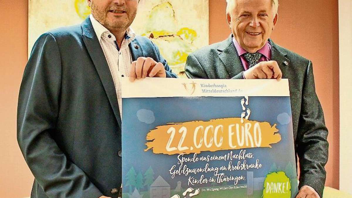 Suhl/ Zella-Mehlis: Kinderhospiz erbt 22.000 Euro aus Suhl