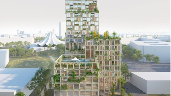 Wohnhochhaus in Berlin: Wie Deutschlands höchstes Holzhaus aussehen soll