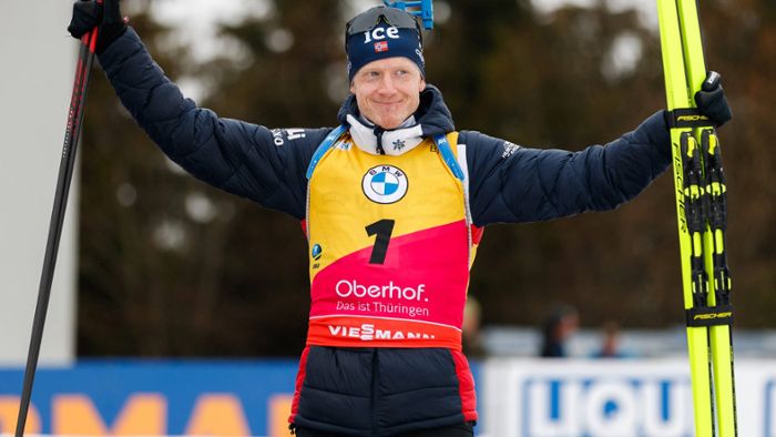 Biathlon: Versteigerung: 2500 Euro für  Gold-Ski von Bö geboten