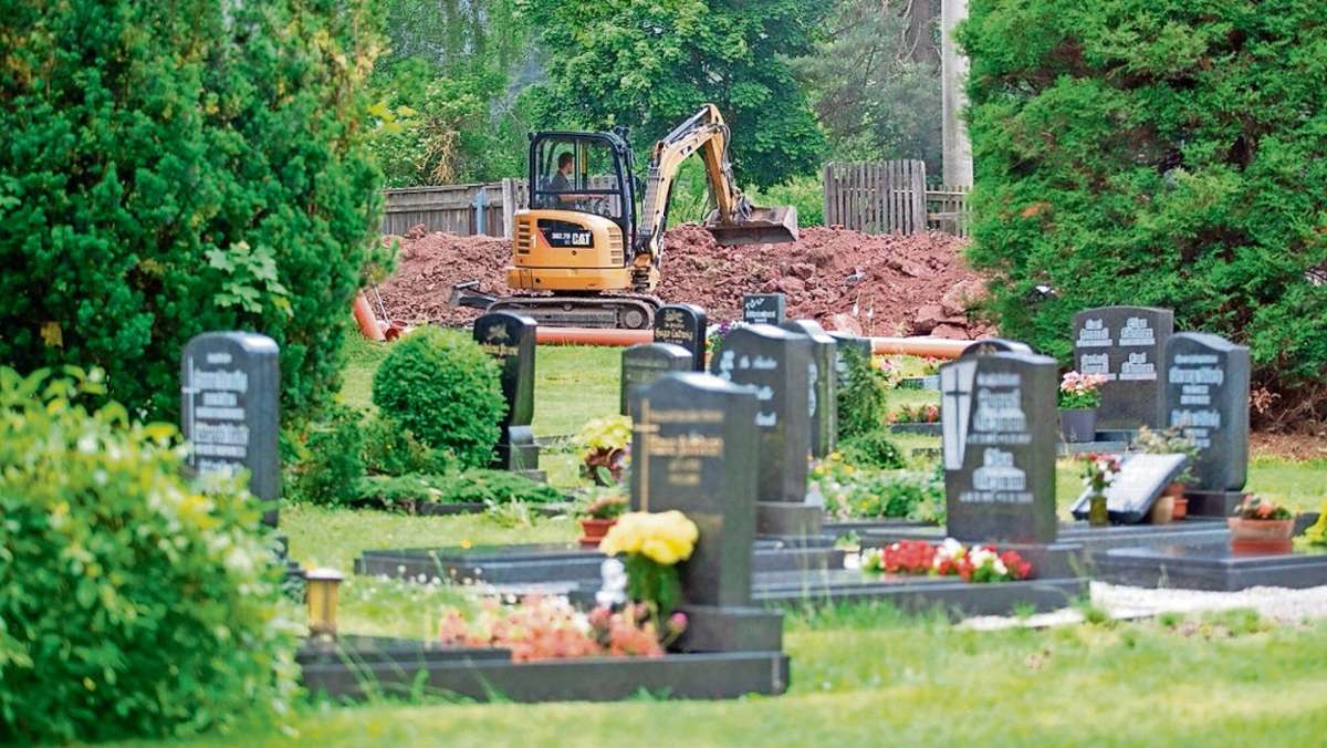 Ilmenau: Friedhof Gehren wird trockengelegt und wieder begrünt
