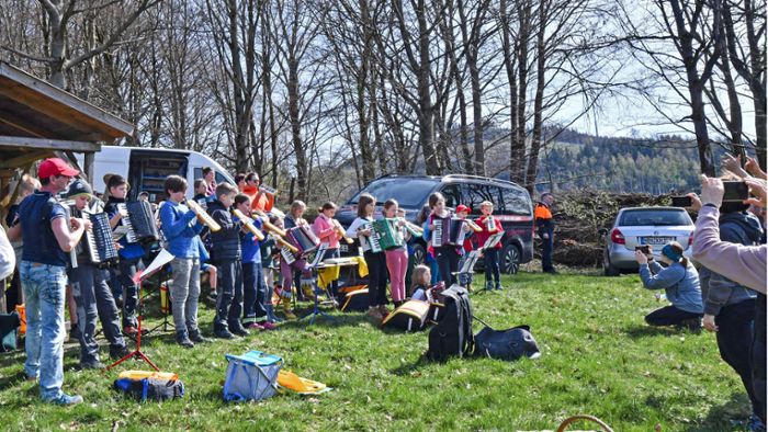 Musikschüler in Eisfeld: Eine Ode an die Freude für den neuen Wald