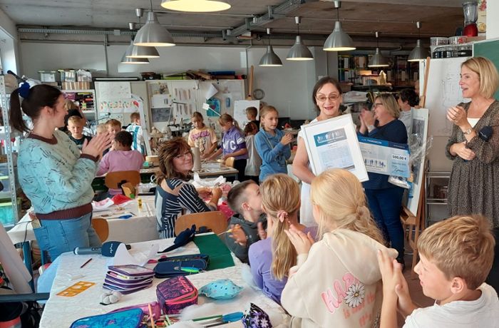 Künstlerkinder-Projekt: Beifall für   Atelier-Chefin im Ehrenamt