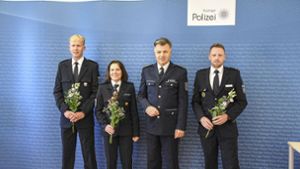 Polizeisportler geehrt: Medaillenglanz auf der Polizeiuniform