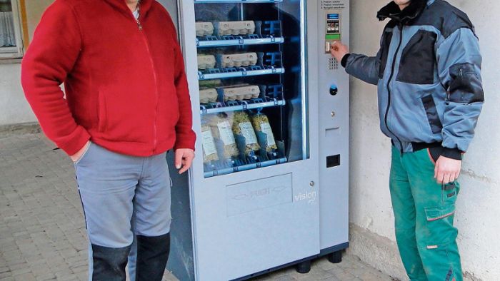 Thüringens erste Eierautomaten stehen in Wolfmannshausen und Rohr