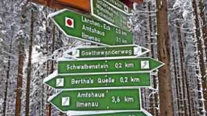 Goethewanderweg in der Auswahl schönster  Wege