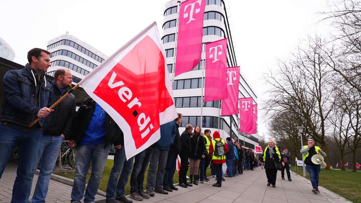 Telekom: Verdi ruft Beschäftigte des Konzerns zum Warnstreik auf