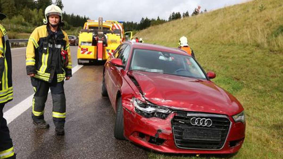 Thüringen: Vier Unfälle nach Starkregen auf der A 73