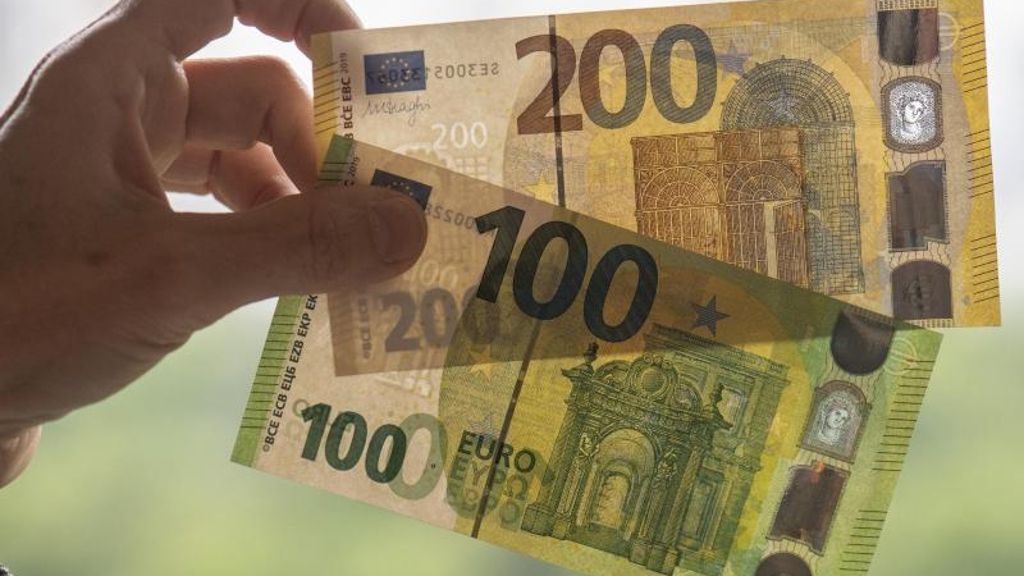 Geld mit Satelliten-Hologramm: Mehr Schutz vor Falschgeld: Neue 100- und 200-Euro-Scheine