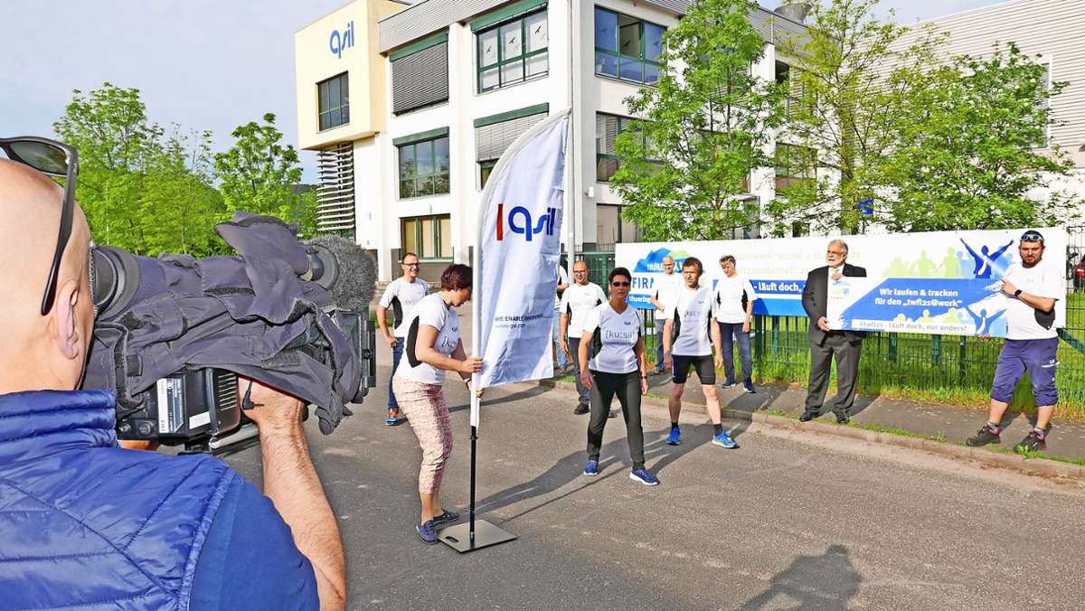 Individuell und trotzdem im Team: Startschuss für Firmenlauf in Langewiesen