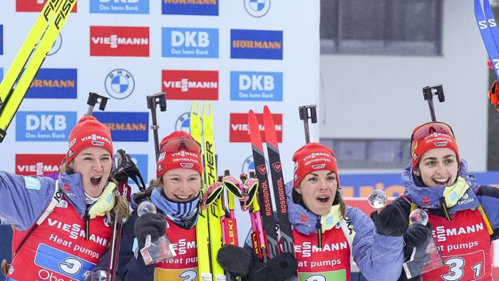 Oberhof: Satter Gewinn bei  Biathlon-WM