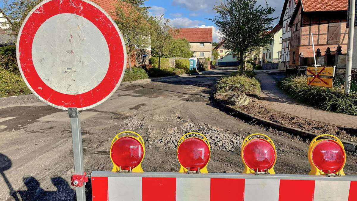 Straßenbau in Gumpelstadt: Liebensteiner Straße ist jetzt eine Baustelle