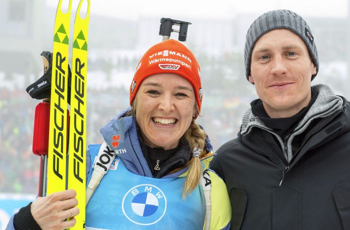 Biathlon-WM: Eine Rose für Denise