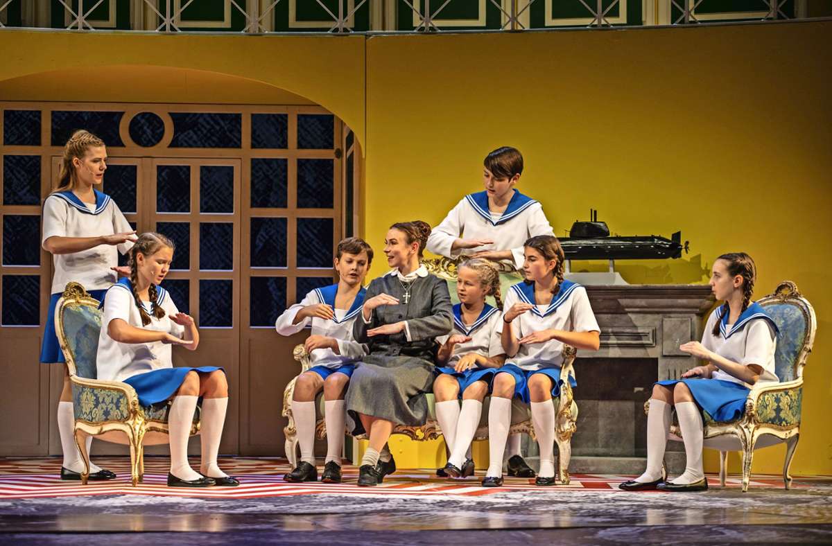 Im Musical „The Sound of Music“ wirken ebenfalls zwölf Kindersolisten höchst erfolgreich und vor immer ausverkauftem Haus mit. Foto: Christina Iberl