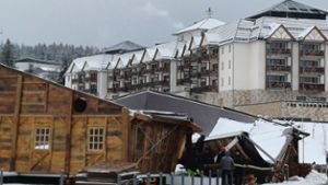 Biathlon-Festzelt in Oberhof eingestürzt