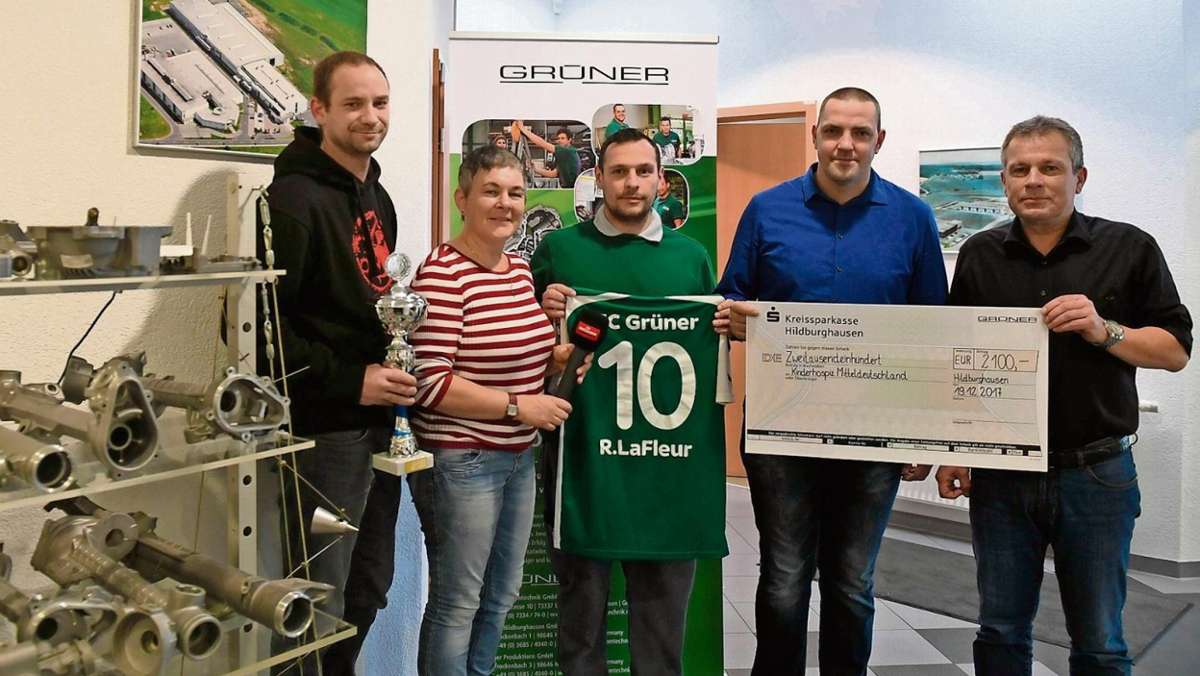 Hildburghausen: Geistesblitz beim Fußball: 2100 Euro fürs Kinderhospiz