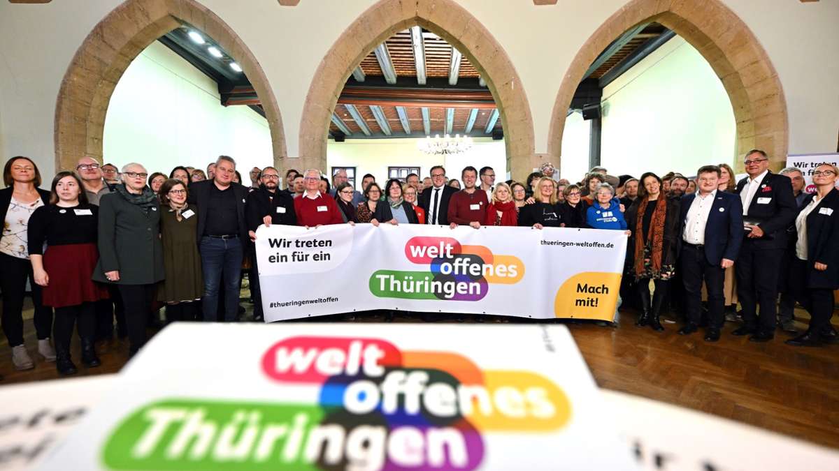 Gesellschaft: Unterstützerzahl für Weltoffenes Thüringen verdoppelt