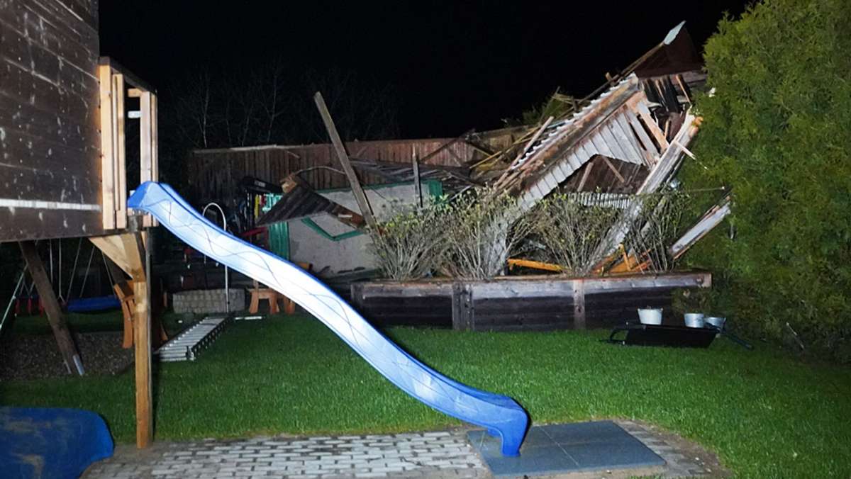 Unwetter: Tornado-Verdacht in der Oberpfalz: Rund 30 Häuser beschädigt