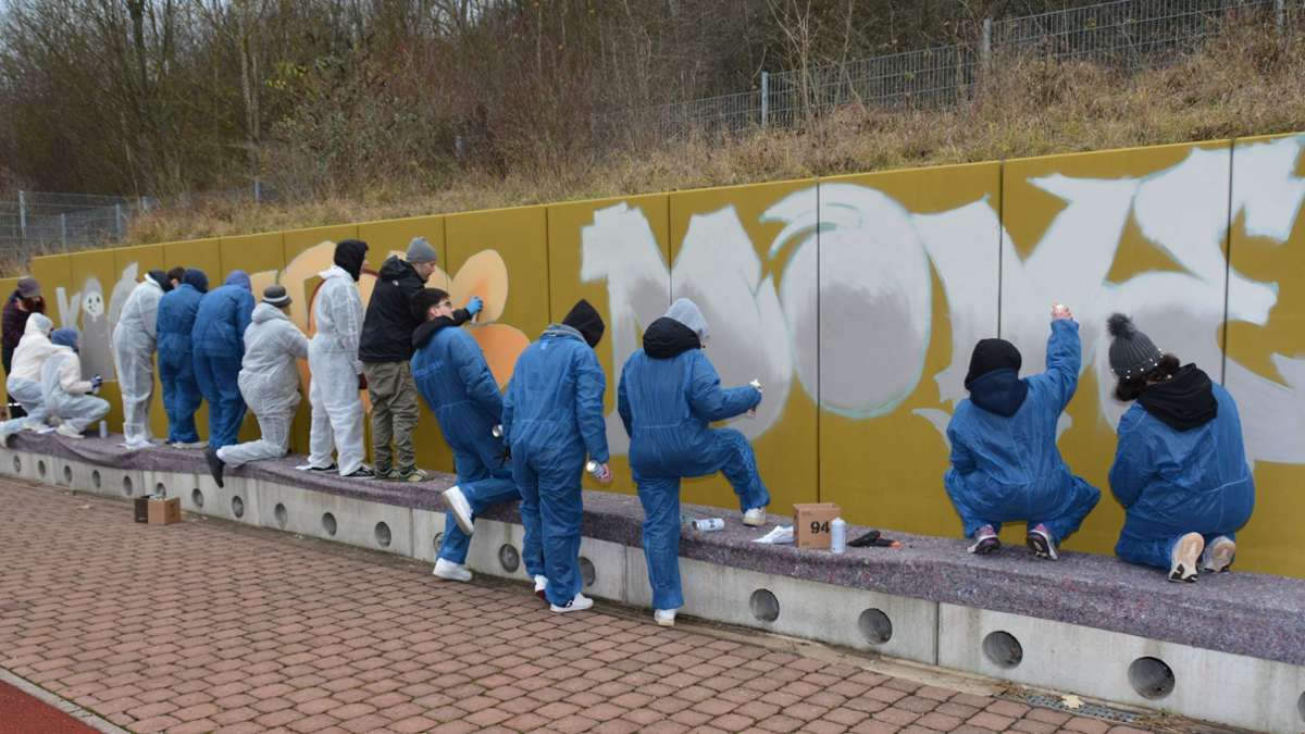 Berufsschule Meiningen: Graffiti-Projekt gelungen