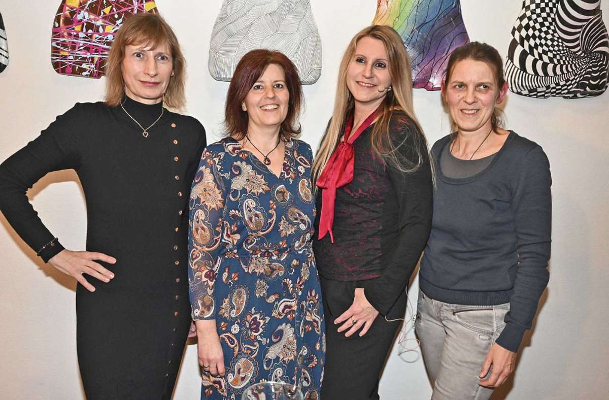 Diese vier Damen gestalteten den Duftabend: von links Astrid Döhrer, Michaela Filler, Susanne Reimann und Antje Dietz als Organisatorin.Foto: Annett Recknagel Foto:  