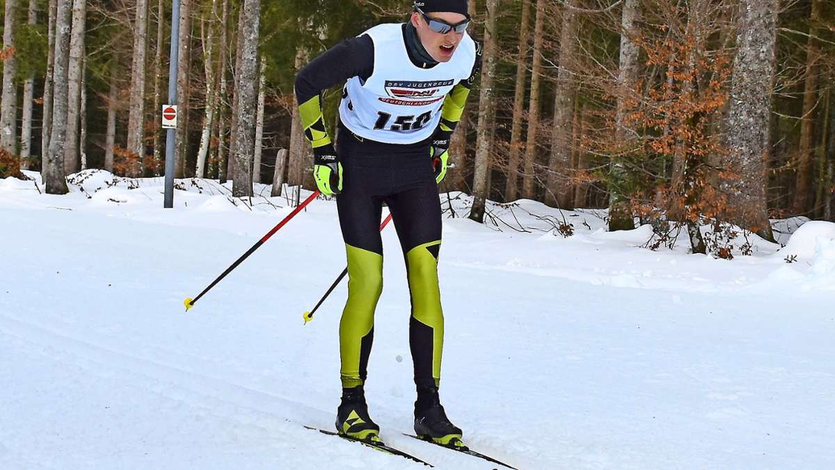 Skilanglauf, Deutscher Schülercup: Florian Wiedermann (SC Mengersgereuth-Hämmern): Mit super Material   zweimal in den Top Ten