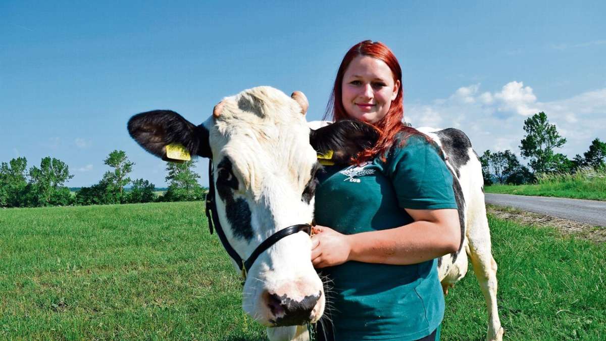 Beinerstadt: Verliebt in einen belgischen Bullen und eine Kuh auf dem Laufsteg