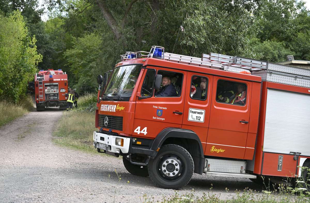 Die Bad Salzunger Feuerwehr rückt aus. Foto: Heiko Matz