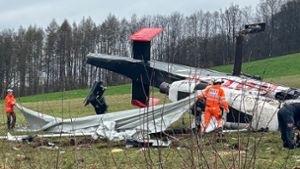 Abgestürzter Spezial-Hubschrauber geht zerlegt zurück