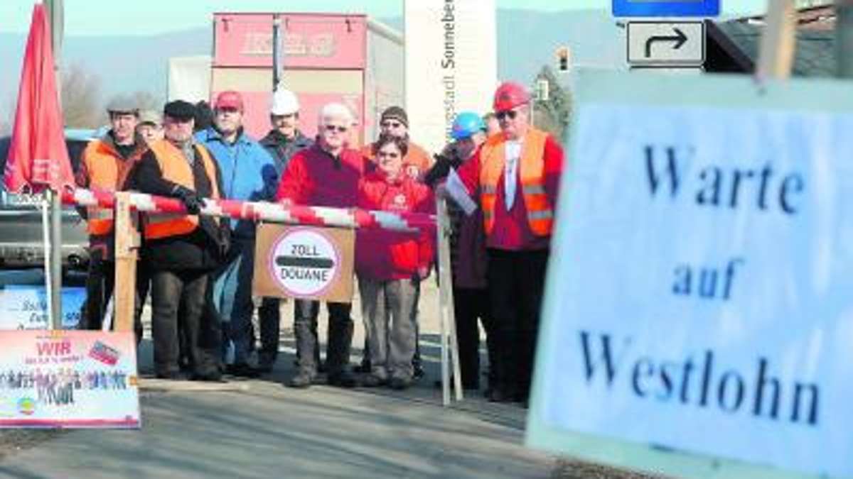 Sonneberg/Neuhaus: Bau-Gewerkschafter kämpfen für gleichen Lohn