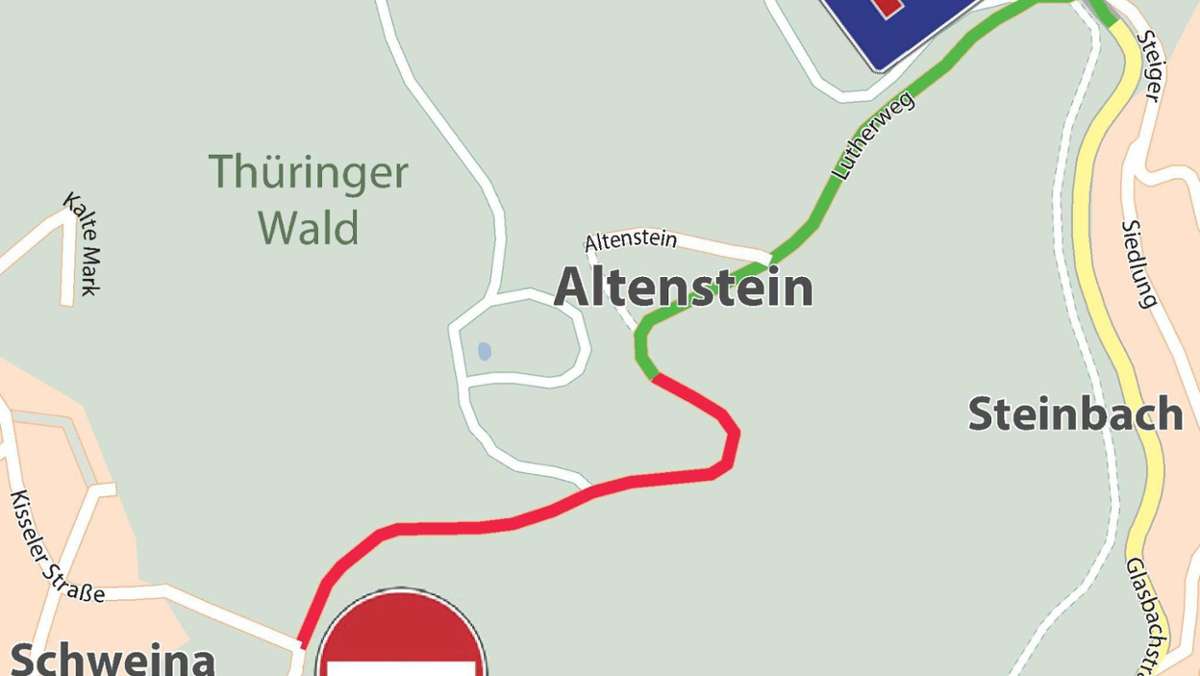 Bad Salzungen: Straße zum Altenstein wird Sackgasse
