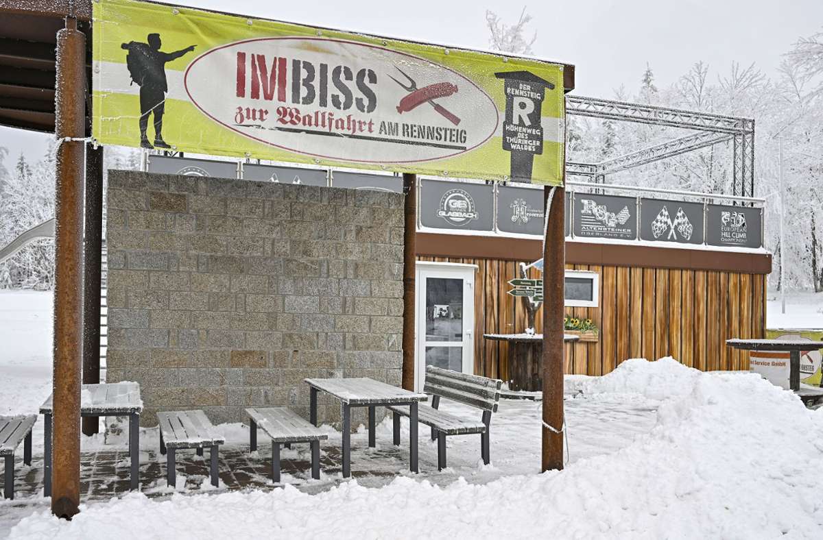 Ab 1. Februar soll der Imbiss am Glasbach-Parkplatz erst einmal mittwochs bis sonntags geöffnet haben. Foto: Heiko Matz