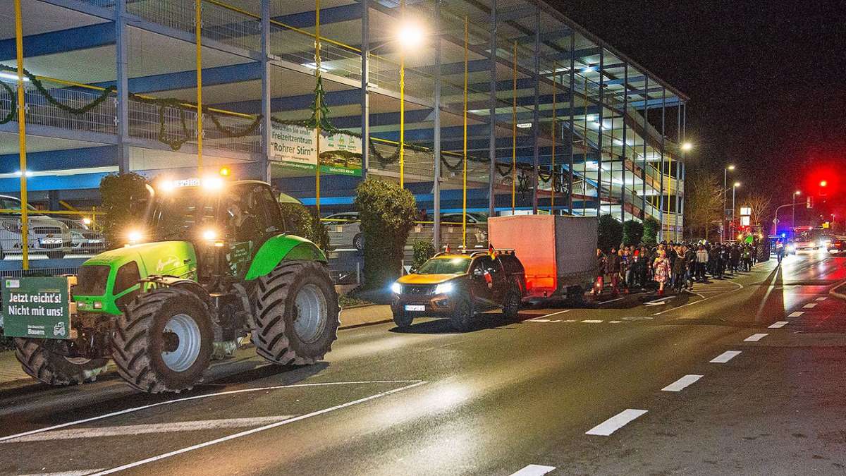 Meiningen: Bauern unterstützen  Demo