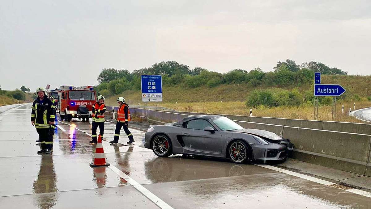 Thüringen: Sportwagen gerät ins Schleudern - zwei Verletzte auf Autobahn 71