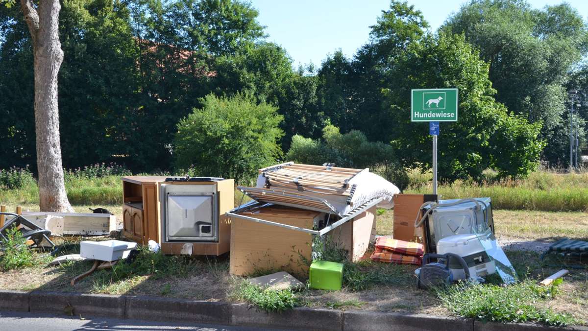 Illegal entsorgt: Wilde Mülldeponie in der Schillerstraße
