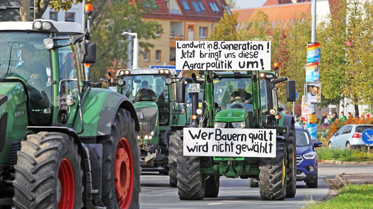 Trotz Teil-Rückzieher: Bauern aus dem Ilm-Kreis wollen am Montag protestieren