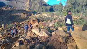 Zerstörung: Riesiger Erdrutsch in Papua-Neuguinea