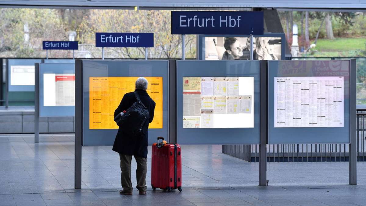 Wirtschaft: Erfurter Hauptbahnhof ist bis Sonntagmorgen vom Netz