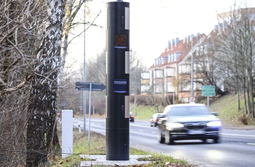 Die Suhler Stadtverwaltung hat schon stationäre Blitzer aufgestellt. Stehen solche Säulen nun auch bald in Ilmenau? Foto: Steffen Ittig